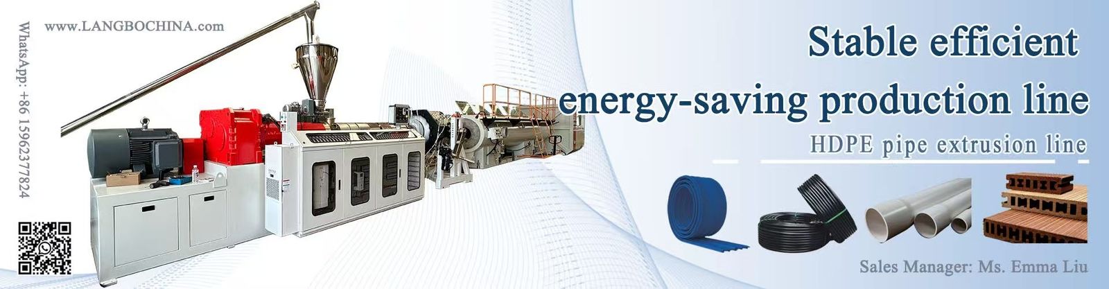 Linia do wytłaczania rur PE