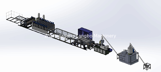 Linia do wytłaczania płyt z pianki PCV z podwójną śrubą 110 kW Maszyna do produkcji