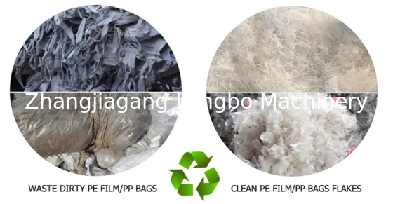 Maszyna do recyklingu odpadów plastikowych folii PE PP / toreb 380 V 14 mm