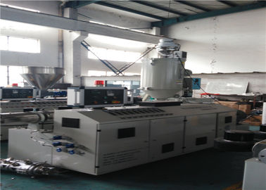 Cable Conduit Pipe Extrusion Machine , Guillotine Cutter Pipe Manufacturing Machine