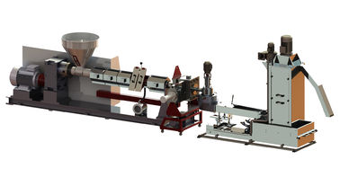 HDPE / PET Plastic Pelletizing Machine Single Stage Extruder Energy Saving