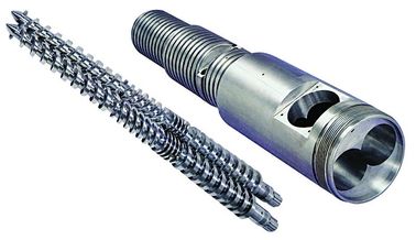 ISO Conical Twin Screw Extruder Low Energy Consumption High Capacity