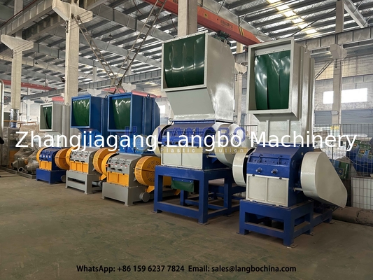 37KW krusznik dla rur PVC Linia maszynowa recykling odpadów z tworzyw sztucznych