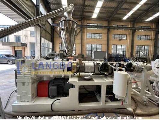 50-200mm PVC-U przewód wytłaczania z 80/156 55kw zintegrowane skrzynia biegów i  Motor