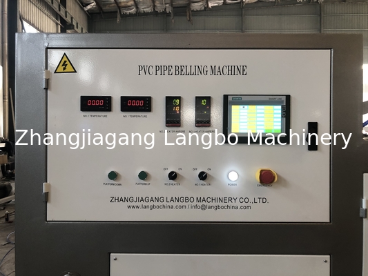 UPVC Pipe Rectangle Shape Belling Machine Podwójne ogrzewanie pieca Plastycznego Pipe Belling Machine