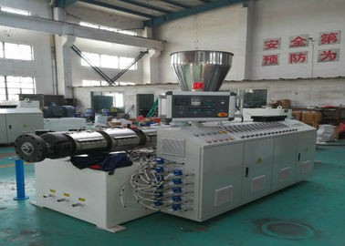 High Capacity Conical Twin Screw Extruder For PVC / WPC Profile Extrusion