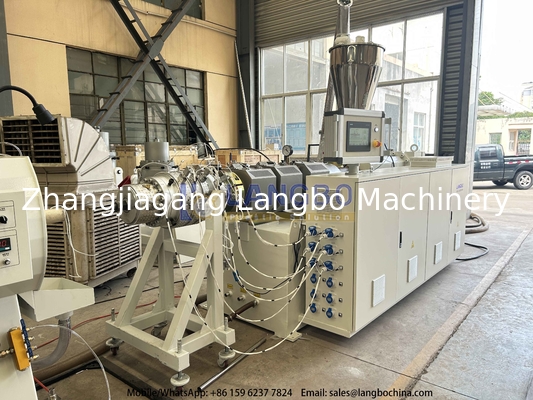 80/173 Linia produkcyjna rur PVC o dużej prędkości z mocą 800 kg/h dla rur 250 mm