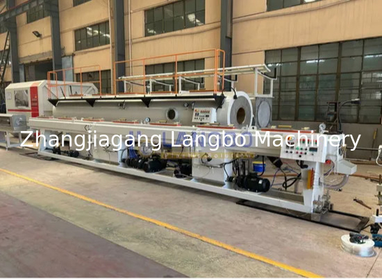 Natural Gas Pe Pipe Production Line , Single Screw Extruder Hdpe Pipe Machine
