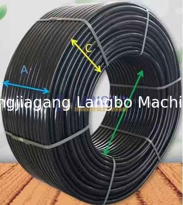 63 mm 75 mm PE HDPE Plastic Soft Hose Tube Pipe Winder Coiler