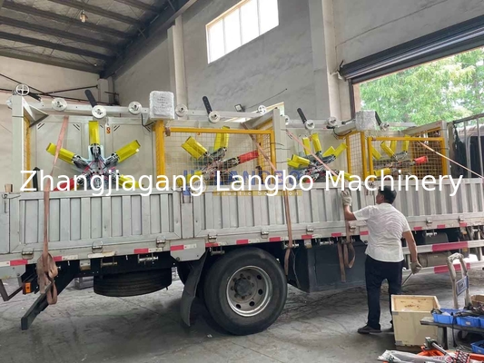 Plastikowa maszyna do nawijania rur i węży PE, dwustanowiskowa