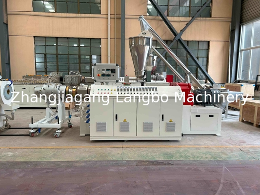 Plast Twin Single Extrusion PVC Rurociąg Rolnictwo Woda Gazowa Linia Ekstruzji