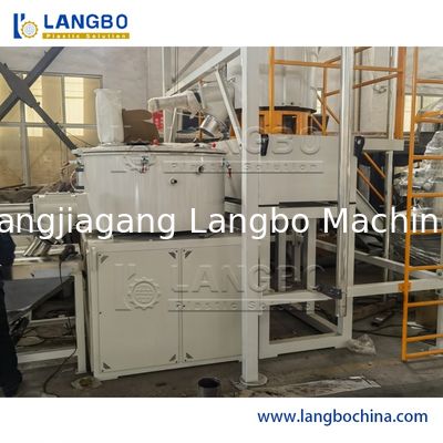 Wysokiej prędkości turbosprężarka z tworzyw sztucznych na gorąco/chłodnie dla żywicy proszkowej WPC z PVC ▌rury, profili, panele, podłoża, arkusze z PVC