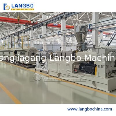 Linia do wytłaczania rur PVC o wysokiej wydajności 150 kg / z systemem cięcia bez pyłu / wiórów