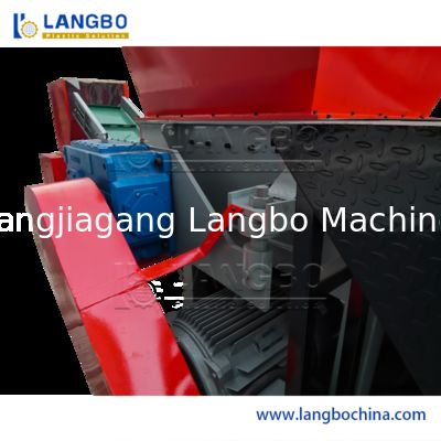 Wytrzymała kruszarka do odpadów stałych z tworzyw sztucznych i papieru z dwoma wałami, do twardych płyt PP/PET, do przemysłu przetwarzania odpadów