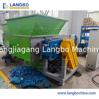 Plastikowe butelki Woven Bag PP/PE/HDPE/LDPE Recykling Shredder Machinery Manufacturing Waste Plastic Grinding Single Shaft Shredder