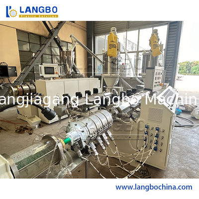 Linia do wytłaczania rur PPR o wydajności 180 kg/h, 3-warstwowa koekstruzja i sterowanie SIEMENS PLC