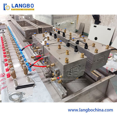 150KG/H PVC Profile Extrusion Line With Plc Touch Screen Control Energy Saving