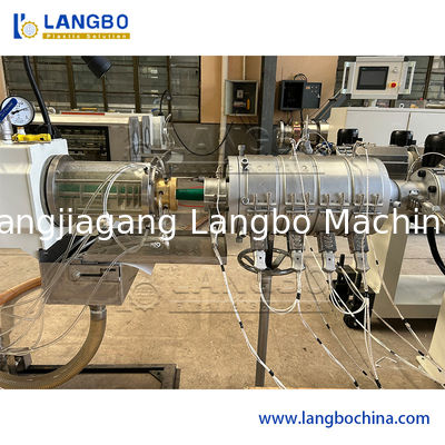 Plastic PPR Pipe Extrusion Line ABB Inverter Double Screw Various Diameter