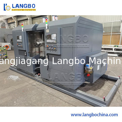 Maszyna do przędzenia rur PVC z systemem sterowania CNC/PLC o zasięgu 16-160 mm oraz automatycznym centralnianiem i podawaniem