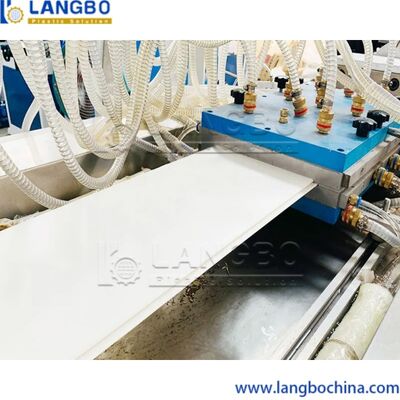Automatic PVC Sheet Making Machine , 55KW Power Hollow Panel PVC Production Line