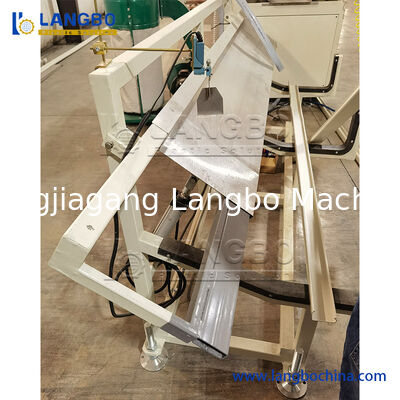 PVC Profile Extrusion Line with 55/110 Conical Twin Screw Extruder for 1180mm Cable Trunking and 22KW Motor Power