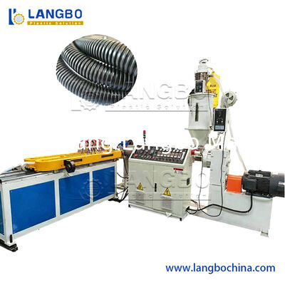 PVC PU Tube Flexible Ducting Extrusion Corrugated Hose Production Line Single Screw Plastic Extruder Mała maszyna do wytwarzania rur
