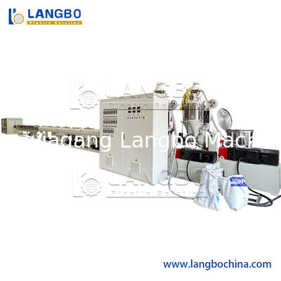 Flexible Pipe Making Machines With Conical Twin Screw High Frequency