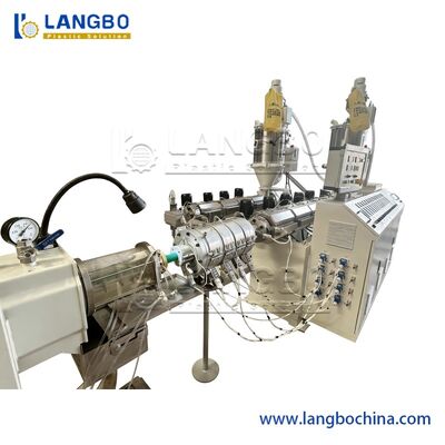 Produkcja wytłaczania rur z tworzyw sztucznych PPR za pomocą pilota PLC Mark Line 63 mm