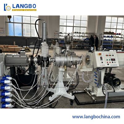 Plastikowa linia do produkcji rur PPR PE 3-warstwowy pilot PLC