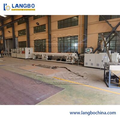 Energy Saving Plastic Pipe Extrusion Line , New Condition Twin Screw Extruders