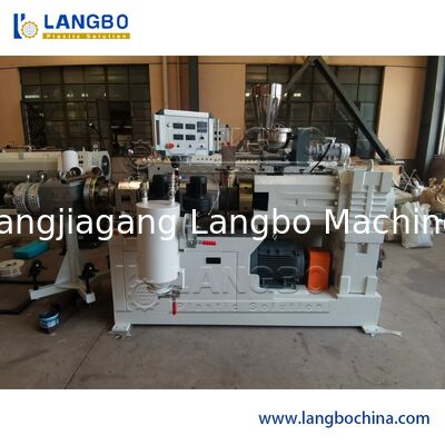 Water Pipe Pvc Twin Screw Extruder , Automatic Control Plastic Extrusion Machine