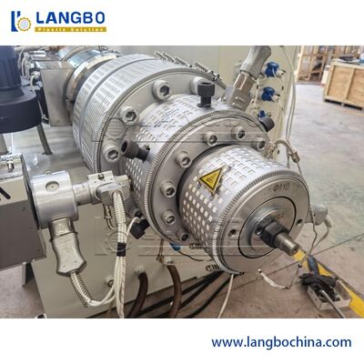 Pressure PVC Pipe Extrusion Line Adjustable Cutting Speed Max 63mm Cutting Pipe