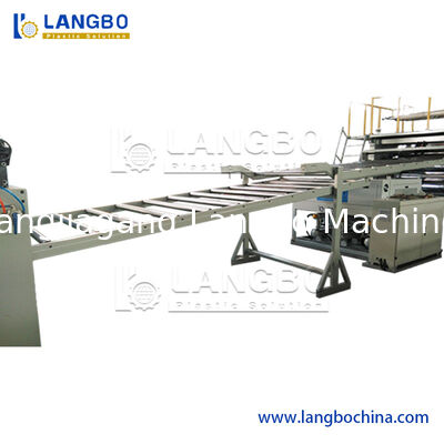 Waterproof PVC Marble Sheet Production Line , PVC Plastic Sheet Extrusion Line