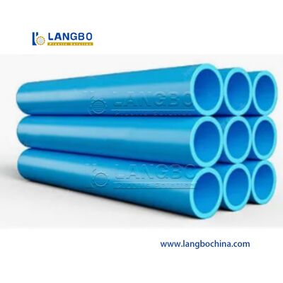 Linia wytłaczania rurociągów z PVC. Prężnica 16 630 mm.