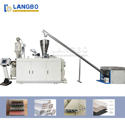 Certyfikat CE Linia do wytłaczania profili PVC ze stożkową wytłaczarką dwuślimakową o mocy silnika 37 kW