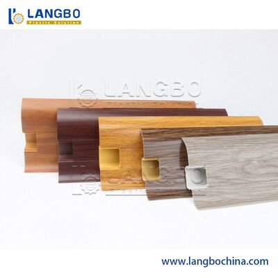 PVC Skirting Board with hollow and solid structures for residential interiors