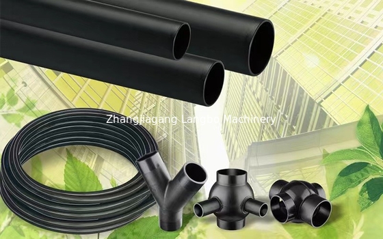 Linia produkcji rur PE HDPE Maszyna do wytłaczania tworzyw sztucznych napięcie 380V 50HZ 3 fazy