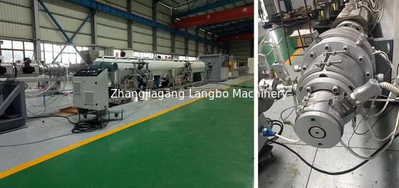 Automatyczna maszyna do wytłaczania rur Hdpe Silnik Siemens 65 mm