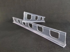 Linia produkcyjna pokrycia przejrzystych profili PVC dla supermarketów