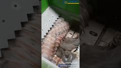 Rozdrabniacz jedno wałowy do efektywnego recyklingu tworzyw sztucznych #rozdrobnienieplastiku