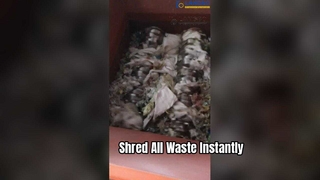 Niszczarka przemysłowa do recyklingu plastikowego papieru drzewnego i puszek metalowych