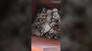 Rozdrabnianie worków tkanych za pomocą niszczarki dwuwałowej